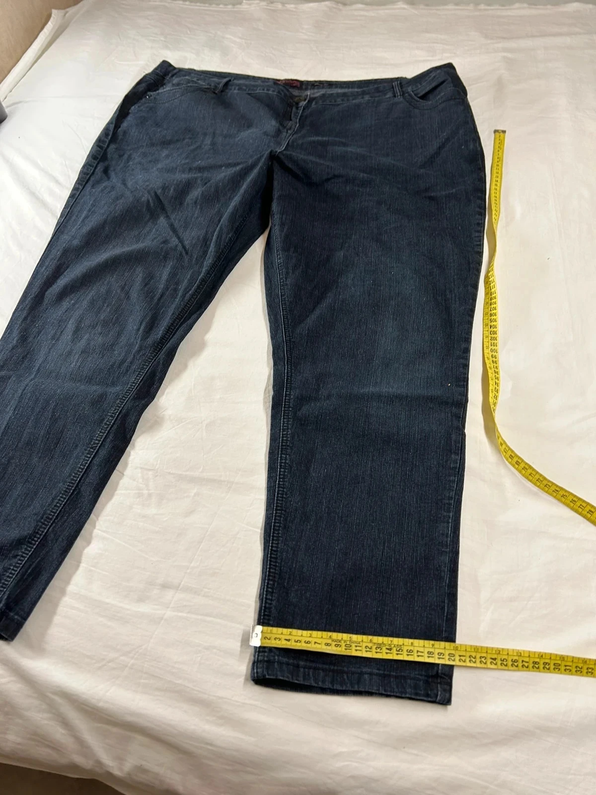 Zwarte grote vintage jeans love yours – photo 5